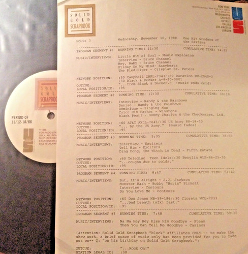 Solid gold scrapbook - 11/16/88,